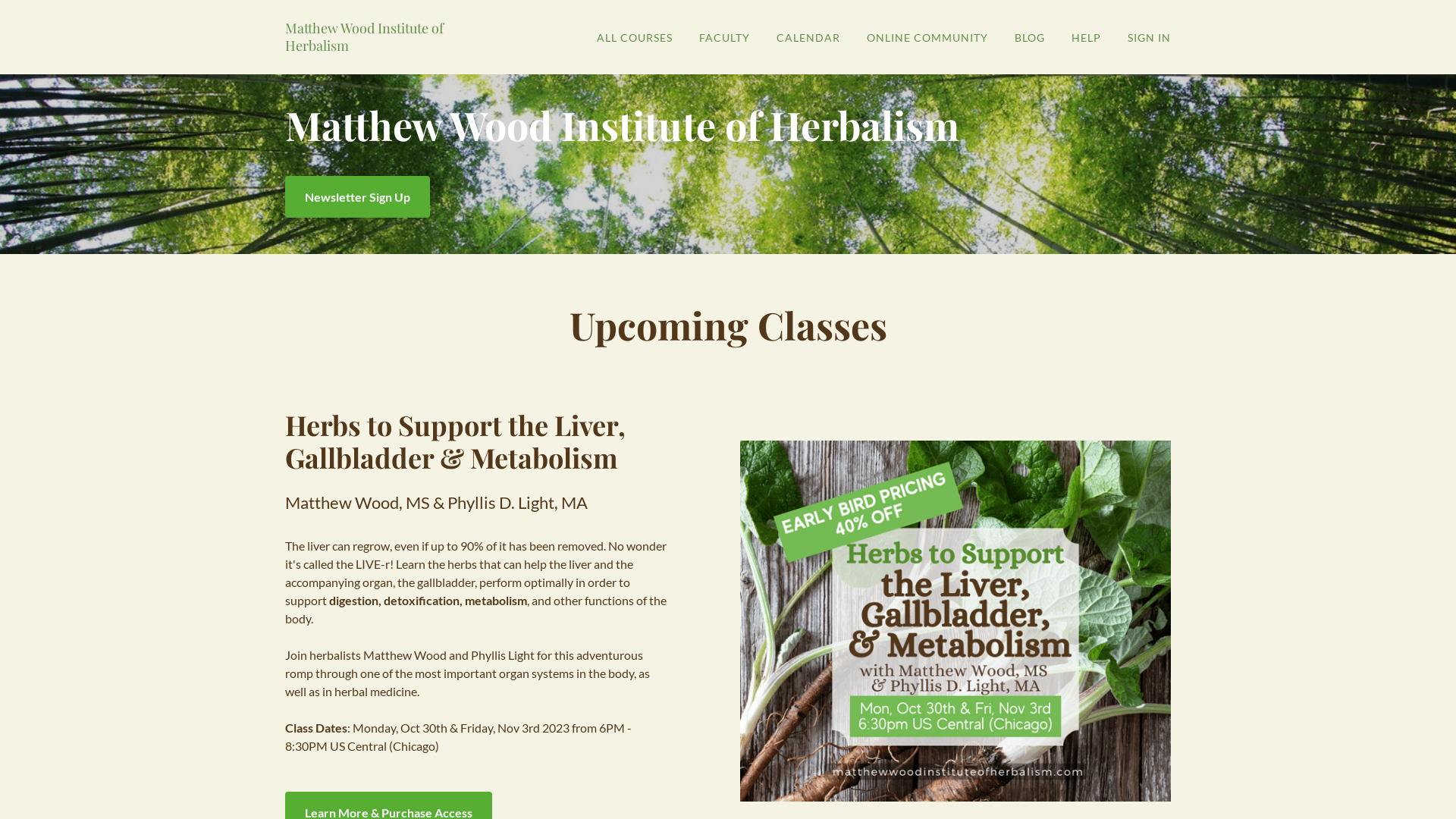 Matthew Wood Institute of Herbalism